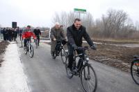 Átadták a Szolnok-Tószeg kerékpárút első szakaszát
